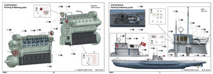 Trumpeter 06801 DKM U-Boat Type VIIC U-552 1/48 – zdjęcie 9