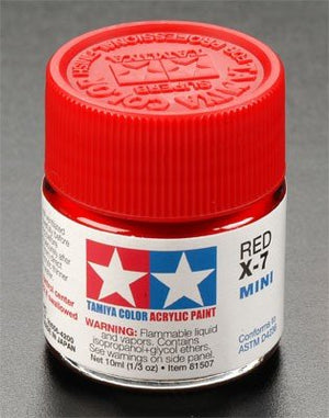 Tamiya X7 Red (81507) Acrylic paint 10ml – zdjęcie 3
