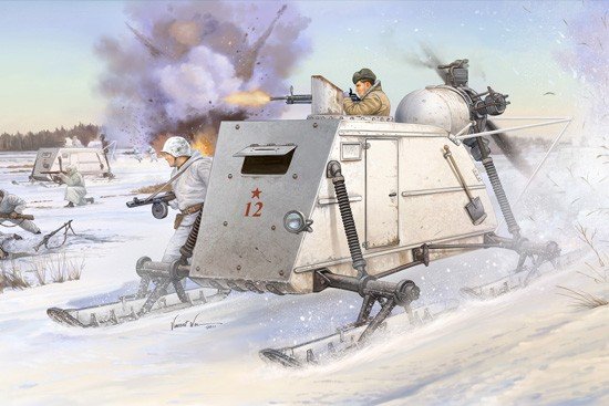 Trumpeter 02321 Soviet NKL-26 Armoured Aerosan 1/35