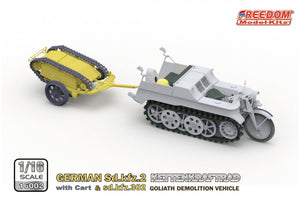 Freedom 16002 GERMAN SD.KFZ.2 KETTENKRAFTRAD &amp;amp; SD.KFZ.302 GOLIATH DEMOLITION VEHICLE 1/16 – image 3