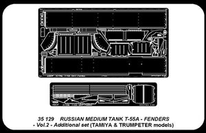 Aber 35129 Blotniki do radzieckiego czolgu sredniego T-55A cz.2 zestaw dodatkowy (TAM,TRU) 1/35 – zdjęcie 4