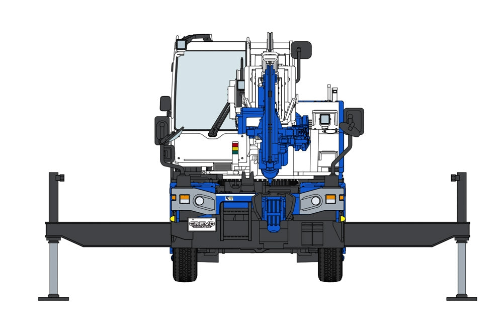 Hasegawa 66110 Tadano Rough Terrain Crane GR-130NL/N CREVO Mini G4 &amp;quot;H-Type Outrigger&amp;quot; 1/35 – zdjęcie 6