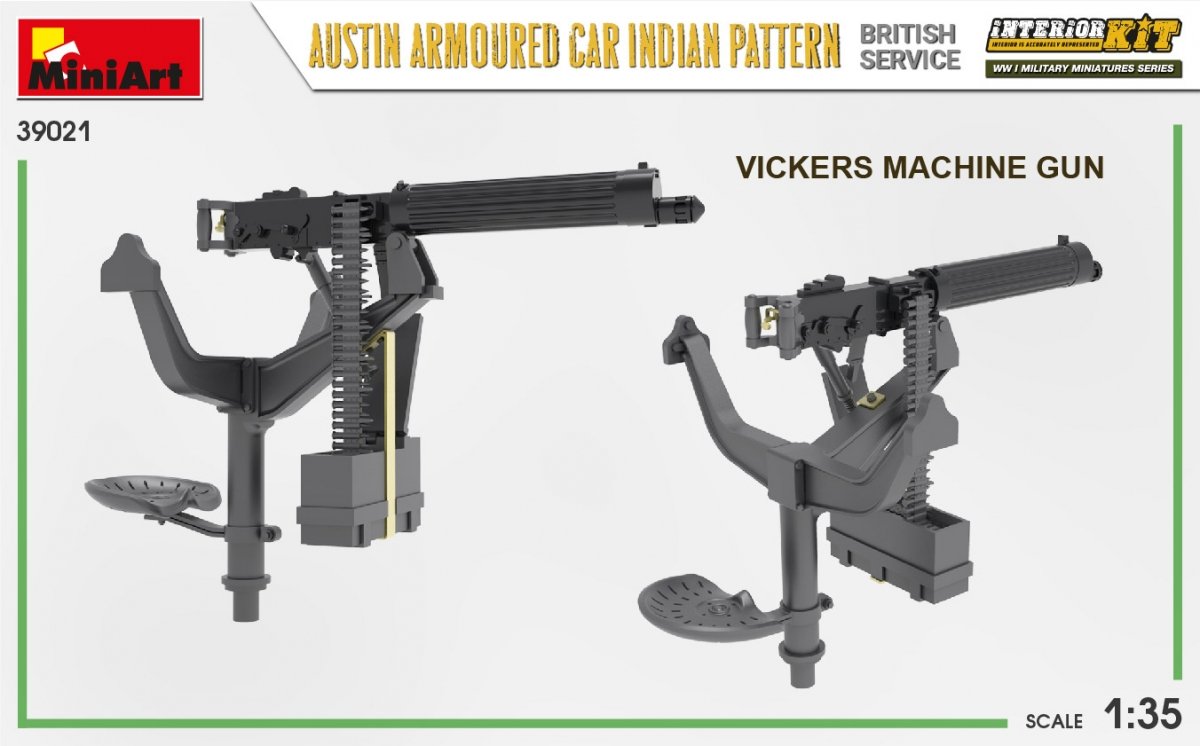 Miniart 39021 AUSTIN ARMORED CAR INDIAN PATTERN. BRITISH SERVICE. INTERIOR KIT 1/35 – image 11
