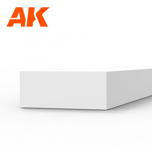 AK Interactive AK6532 STRIPS 2.00 X 5.00 X 350MM – STYRENE STRIP – (8 UNITS) – image 2