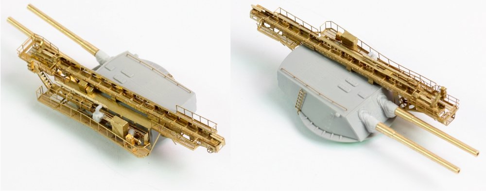 Pontos 35023FB USS BB-34 New York 1944 Detail-up set (w/Teak Blue Deck, Barrels, Resin, PE) – image 20