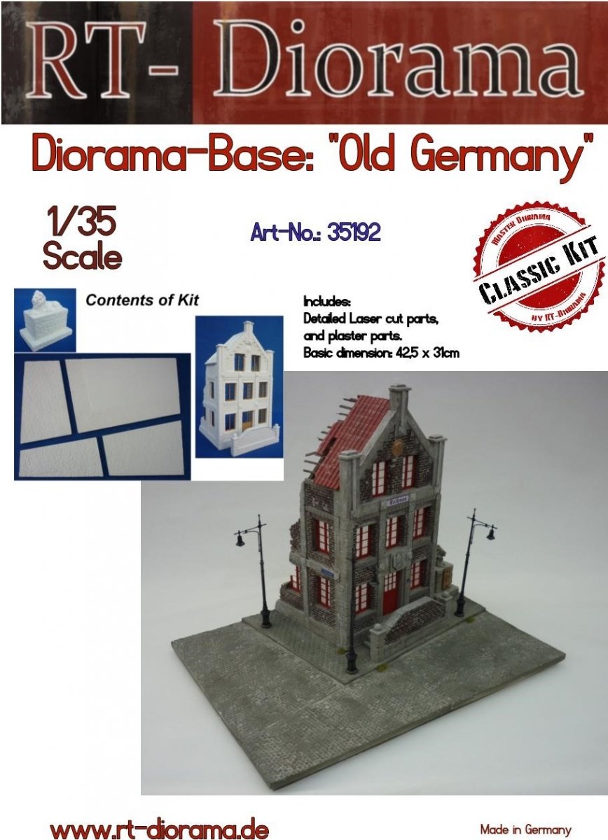 RT-Diorama 35192 Diorama-Base: &amp;quot;Old Germany&amp;quot; 1/35