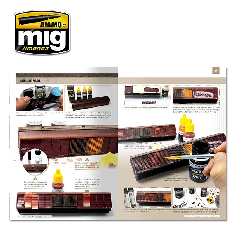 AMMO of Mig Jimenez 6250 MODELLING SCHOOL - RAILWAY MODELING: PAINTING REALISTIC TRAINS – zdjęcie 5