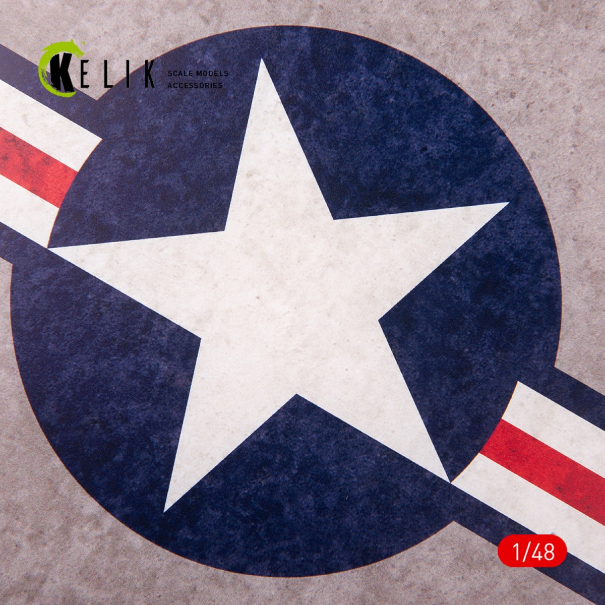 KELIK KS48027 US Roundel - Acrylic 3 mm (240 x 240 mm) (190g) 1/48 – image 2