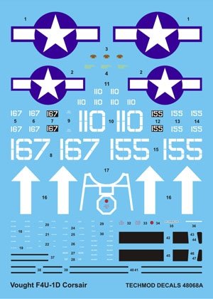Techmod 48068 - Vought F4U-1D Corsair 1/48