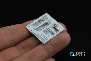 Quinta Studio QD48283 F/A-18A / C early 3D-Printed &amp;amp; colored Interior on decal paper (Hasegawa) 1/48 – image 4