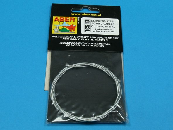 Aber TCS13 Stainless Steel Towing Cables 1.3mm, 1m long – image 4