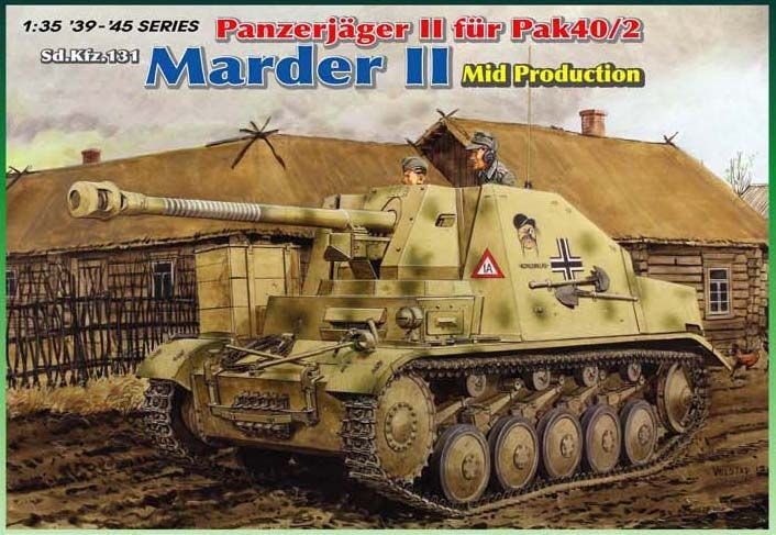 Dragon 6423 Panzerjager II fur Pak 40/2, Sd.Kfz.131 Marder II Mid Production 1/35