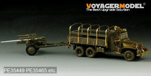 Voyager Model PE35449 WWII US 3inch M5 ATG/w M1 or 105mm Howitzer M2A1Carriage 2in1 For AFV CLUB 35S64 and 35160 1/35 – zdjęcie 12