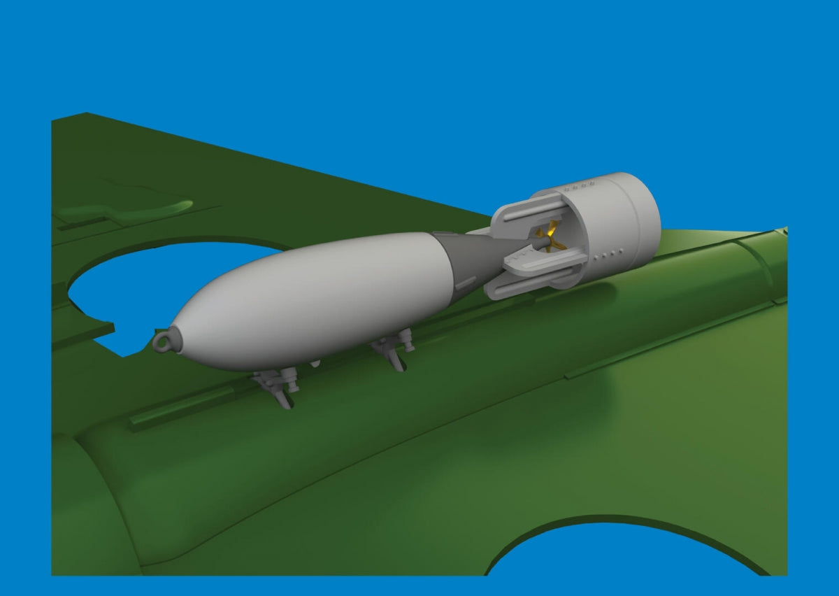 Eduard 6481080 P-40 500lb GP British bomb PRINT EDUARD 1/48 – zdjęcie 2