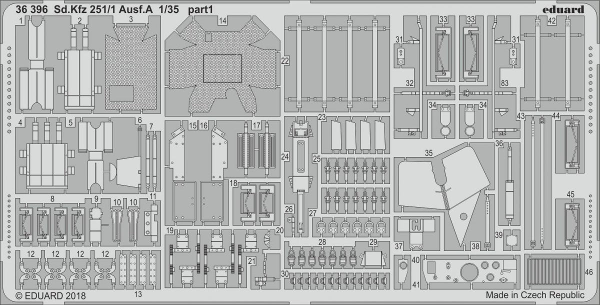 Eduard 36396 Sd.Kfz 251/1 Ausf.A ICM 1/35 – zdjęcie 2
