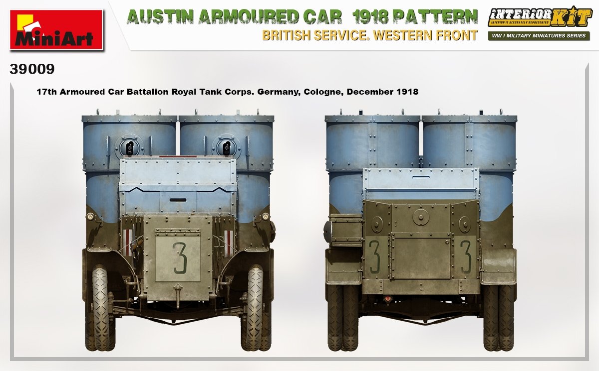 Miniart 39009 AUSTIN ARMORED CAR 1918 PATTERN. BRITISH SERVICE. WESTERN FRONT. INTERIOR KIT 1/35 – image 15