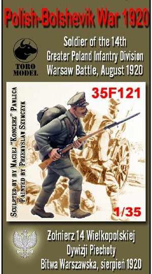 ToRo Model 35F121 Wojna 1920 - Żołnierz 14 Wlkpl. Dywizji Piechoty / Polish-Bolshevik War 1920 Soldier of the 14&amp;#39;th Greater Poland Infantry Division Warsaw Battle, August 1920 1/35