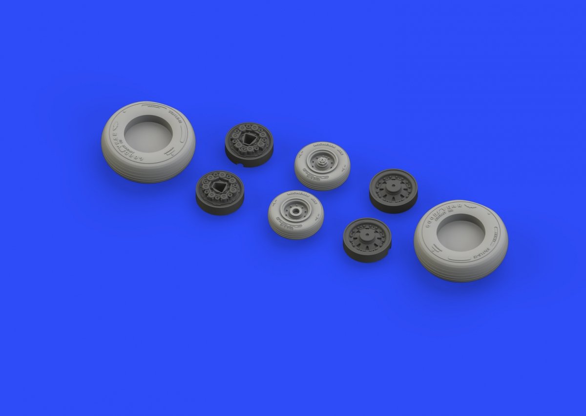 Eduard 648304 F-14A wheels early TAMIYA 1/48 – image 4