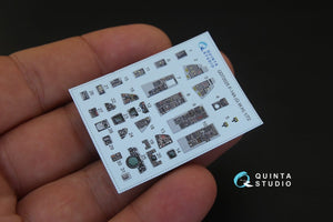 Quinta Studio QD72025 F-14A 3D-Printed &amp;amp; coloured Interior on decal paper (for GWH kit) 1/72 – zdjęcie 3