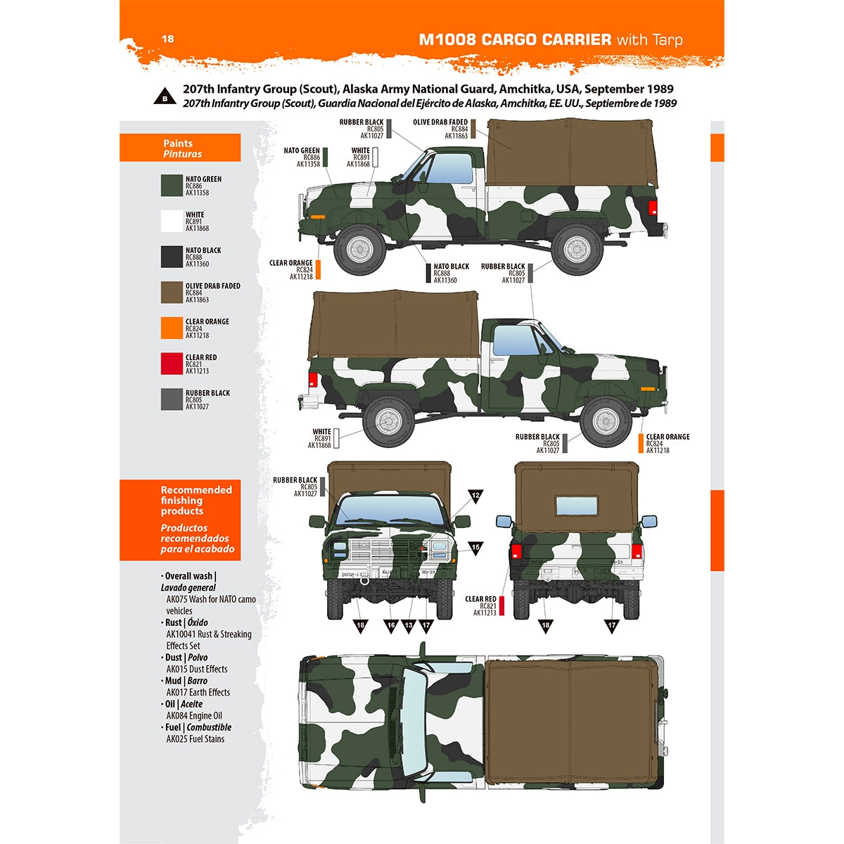 AK Interactive AK35031 M1008 TROOP CARRIER WITH TARP 1/35 – zdjęcie 19