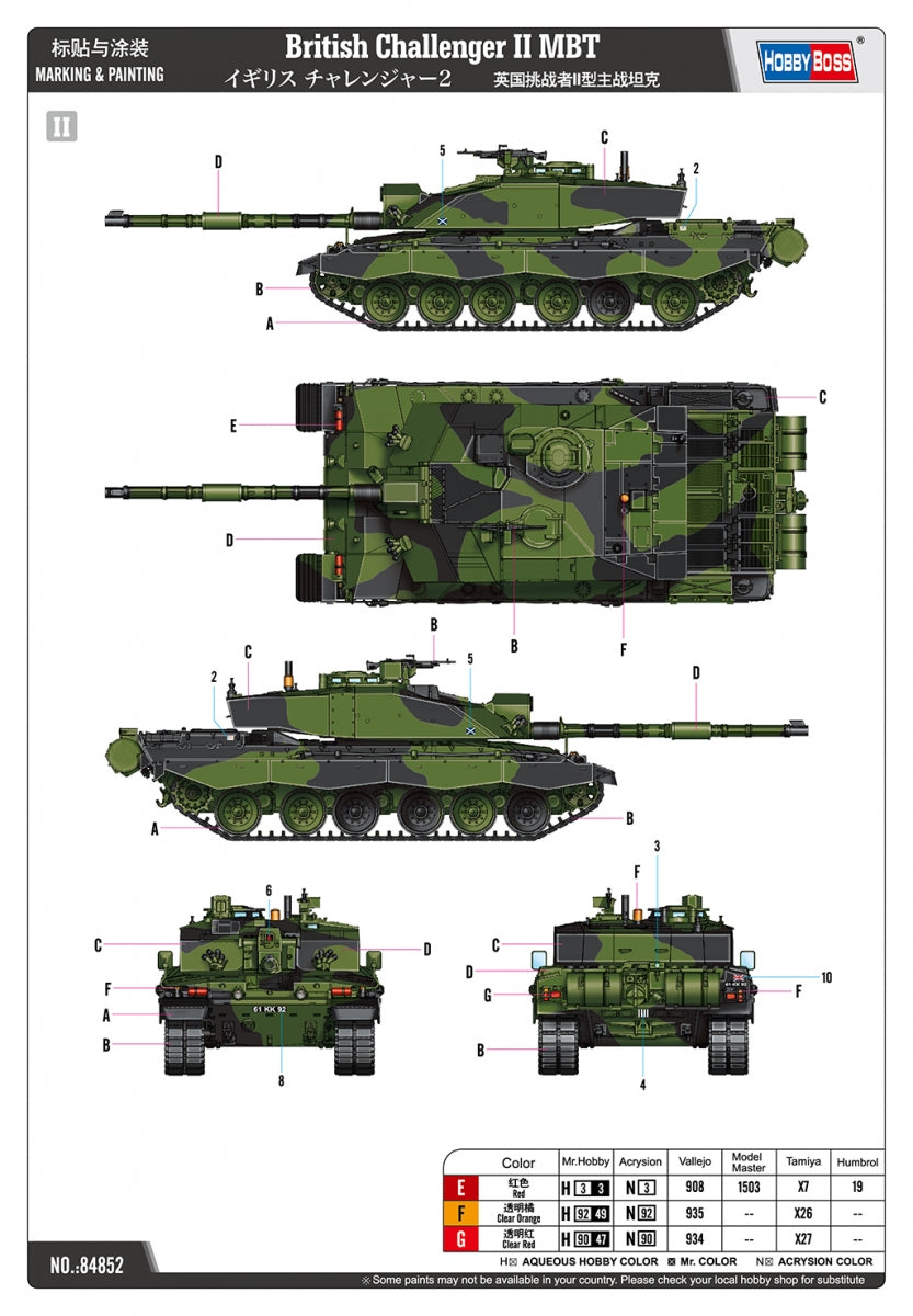 Hobby Boss 84852 Challenger II British MBT 1/48 – zdjęcie 5