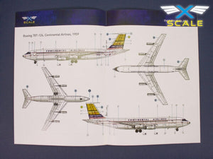 X-Scale 144008 B707-124 Long Range Narrow Body Airliner Continental 1/144 – zdjęcie 3