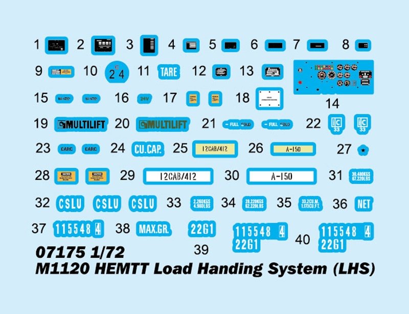 Trumpeter 07175 M1120 HEMTT Load Handing System (LHS) 1/72 – zdjęcie 4