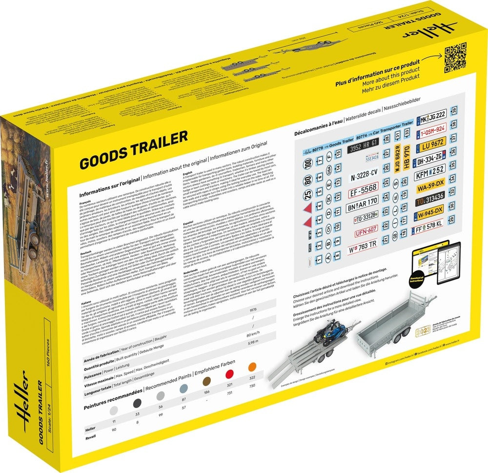 Kit de démarrage Heller 56778, remorque de marchandises 1/24 – image 3