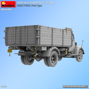 Miniart 35445 Camion cargo allemand 3 tonnes 3.6-36S Première production Type PmQ 1/35 – image 4