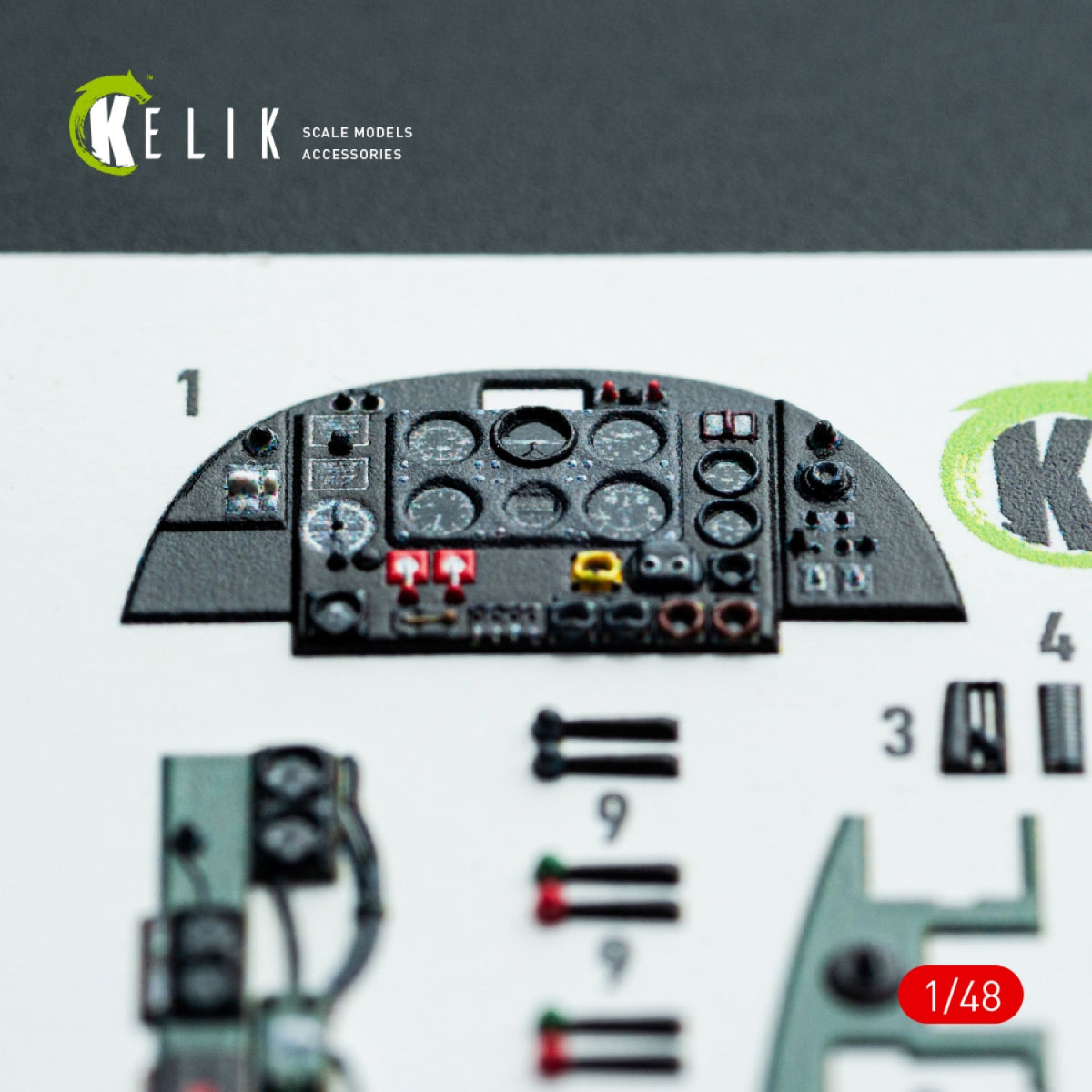 Kelik K48138 Bristol Beaufighter Mk.VI - interior 3D decals for Tamiya kit 1/48