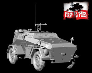 First To Fight PL101 Niemiecki Samochód Opancerzony Sd.Kfz. 247 Ausf. B Z MG34 1/72 – immagine 4