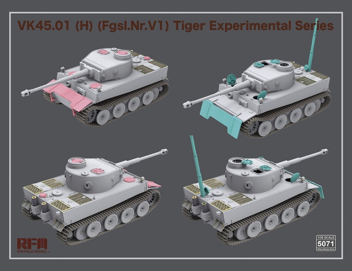 Rye Field Model 5071 VK45.01(H) (Fgsl.Nr.V1) Tiger Experimental Series 1/35 – zdjęcie 5
