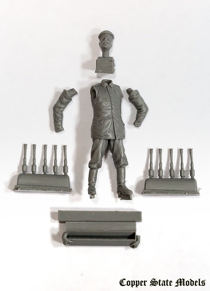 Copper State Models F32-004 German aerodrome personnel with grenades crate 1/32 – zdjęcie 6