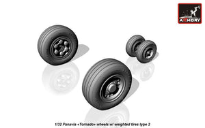 Armory Models AW32501b Panavia Tornado wheels, w/ tyres type “b” (GY) 1/32 – zdjęcie 2