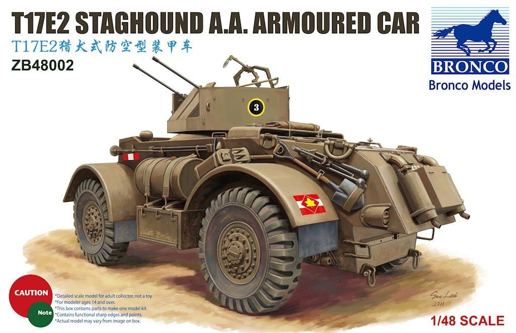 Bronco ZB48002 T17E2 Staghound A.A. 1/48