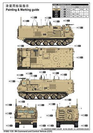 Trumpeter 01063 M4 Command and Control Vehicle (C2V) 1/35 – zdjęcie 3
