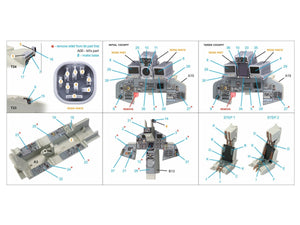 Quinta Studio QD+48263 Tornado GR.4 3D-Printed &amp;amp; colored Interior on decal paper (Revell) (with 3D-printed resin parts) 1/48 – image 2