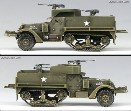 Academy 13408 M3 HALF TRACK &amp;amp; 1/4ton AMPHIBIAN VEHICLE 1/72 – zdjęcie 5