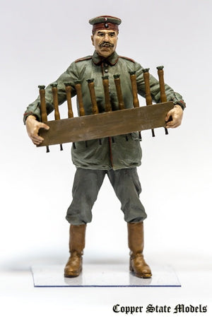 Copper State Models F32-004 German aerodrome personnel with grenades crate 1/32 – zdjęcie 2