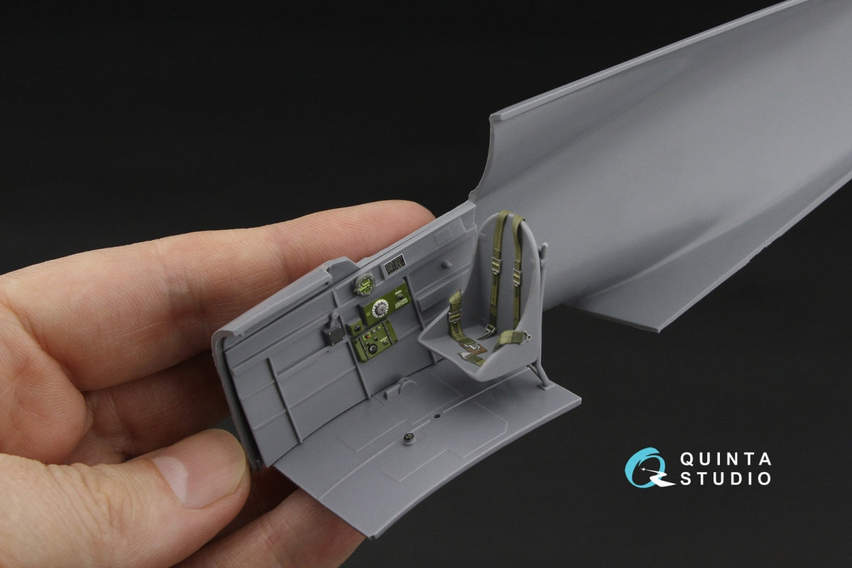 Quinta Studio QD32255 Curtiss H-75 Hawk 3D-Printed &amp;amp; coloured Interior on decal paper (Special Hobby) 1/32 – zdjęcie 7