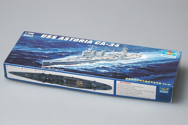 Trumpeter 05743 USS Astoria CA-34 1942 1/700 – zdjęcie 2
