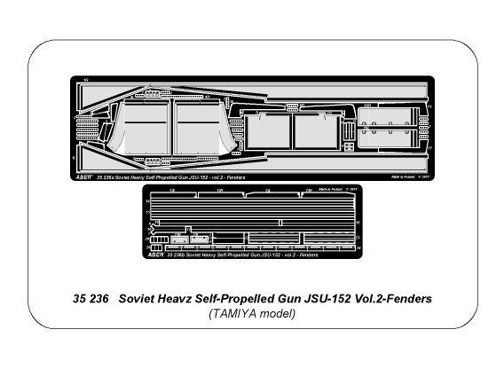 Aber 35236 Soviet heavy self-propelled gun JSU-152 - vol. 2 - additional set - fenders 1/35 – zdjęcie 5