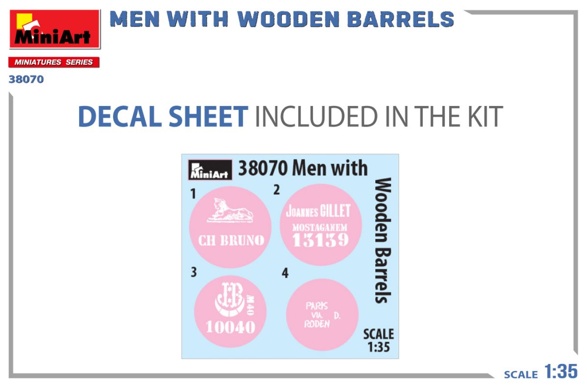 MiniArt 38070 MEN WITH WOODEN BARRELS 1/35 – zdjęcie 5