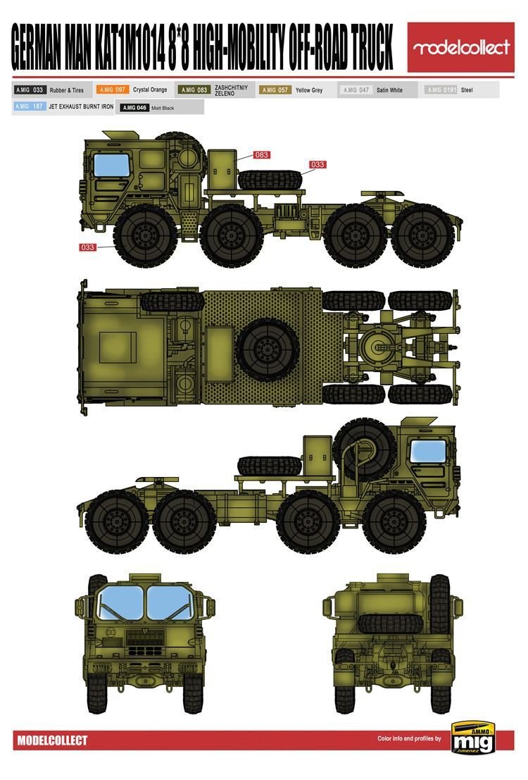 Modelcollect UA72132 German MAN KAT1M1014 8x8 HIGH-Mobility off-road truck 1/72 – immagine 5