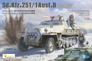 Vespid Models SP-8001 Sd.kfz.251/1 Ausf.D Late Production w/ Full Interior 1/35