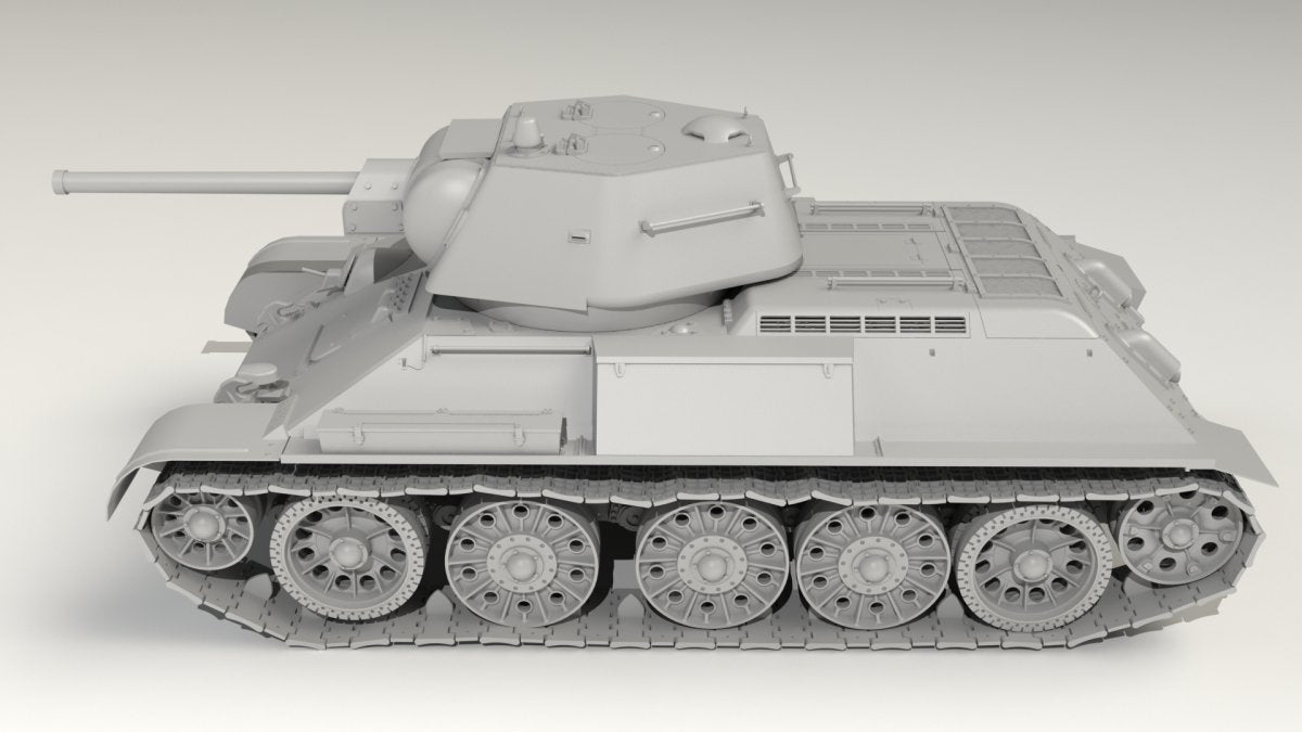 ICM 35370 Pz.Kpfw. 747 T-34 (r), WWII German Medium Tank 1/35 – zdjęcie 3