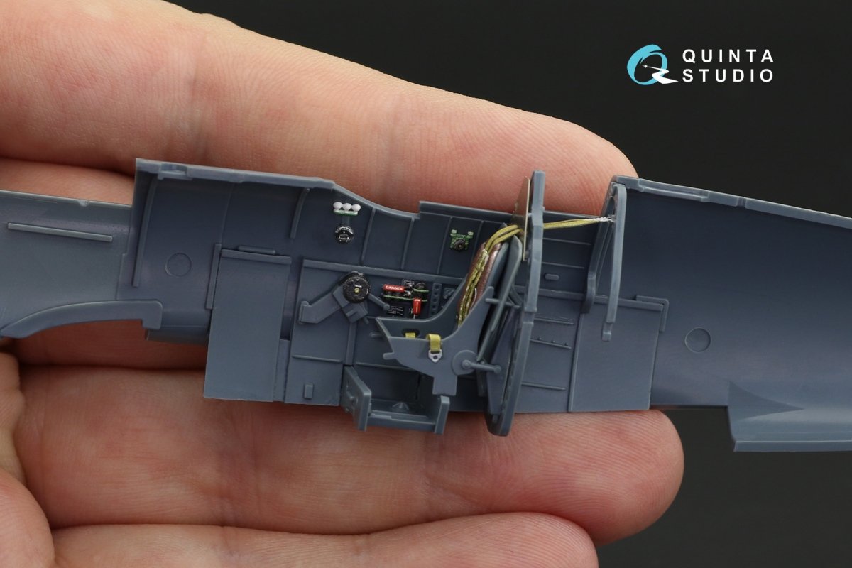Quinta Studio QD48120 Spitfire Mk.VIII 3D-Printed &amp;amp; coloured Interior on decal paper (Eduard) 1/48 – zdjęcie 9