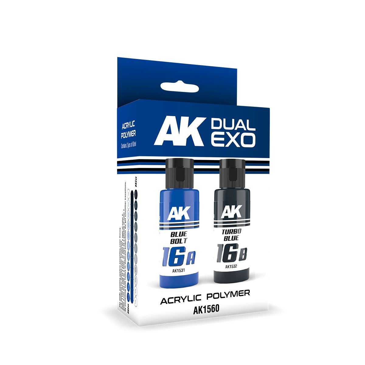AK Interactive AK1560 DUAL EXO SET 16 – 16A BLUE BOLT &amp;amp; 16B TURBO BLUE