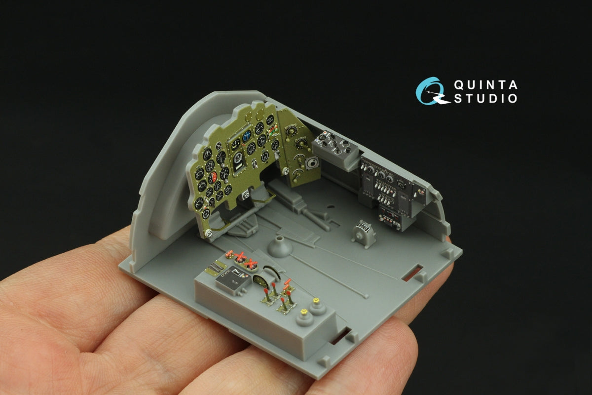 Quinta Studio QD32238 Mitsubishi J2M3/5/6 Raiden 3D-Printed coloured Interior on decal paper (Hasegawa) 1/32 – zdjęcie 5