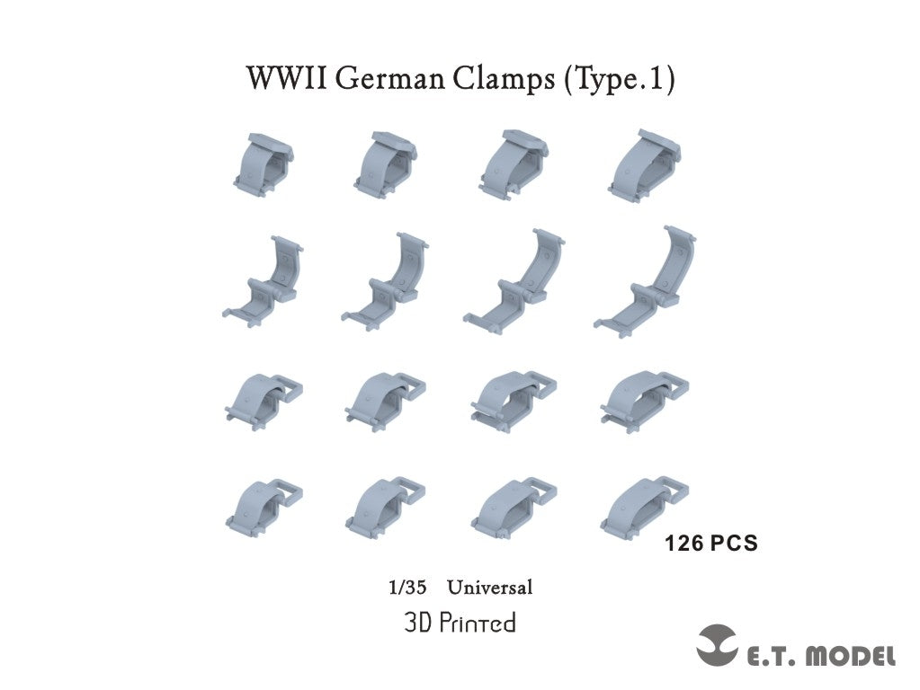 ET Model P35-277 WWII German Clamps (Type.1) 1/35